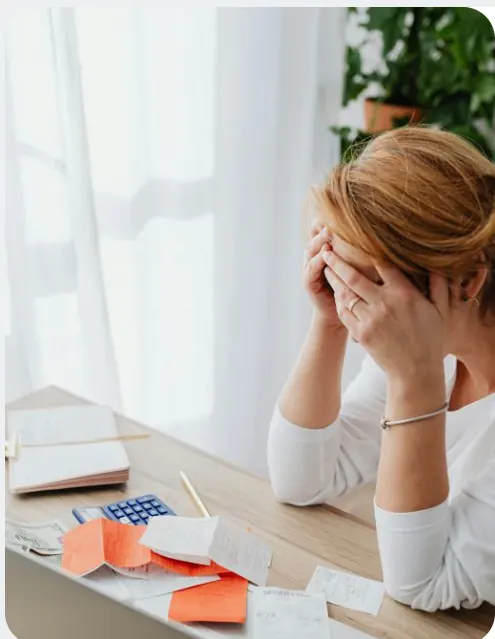 Director reviewing business loan documents